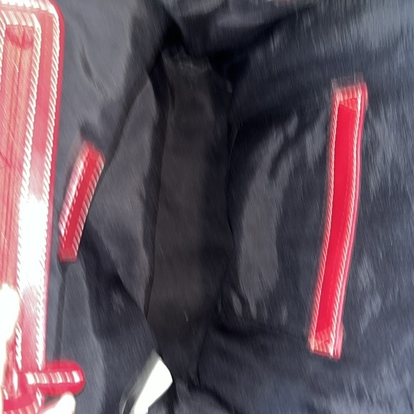 Tignanello  Backpack Mini  bag  genuine leather  Red wear as sling back  10” EUC main image 11